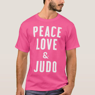 Peace Kärlek och Judo T Shirt
