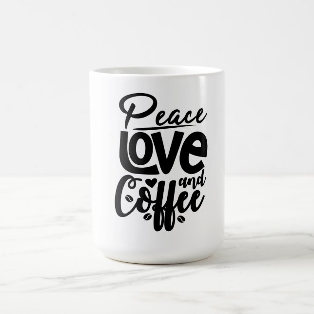 Peace Kärlek och kaffe Kaffemugg (Center)