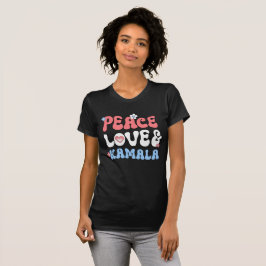 Peace Kärlek och Kamala Harris 2024 T Shirt
