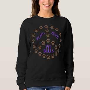Peace Kärlek och Pit Bulls T Shirt