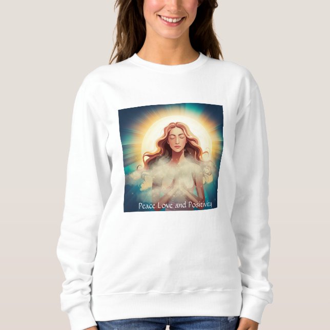 Peace Kärlek och Positivity T-Shirt (Framsida)
