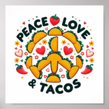 Peace, Kärlek och Tacos Digital Download - Perfekt