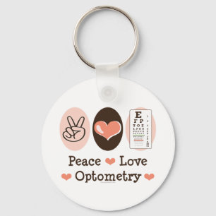 Peace Kärlek Optometry Nyckelring