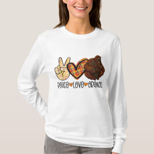 Peace Kärlek Orangutan Mamma med Baby Ape Kärlek T Shirt