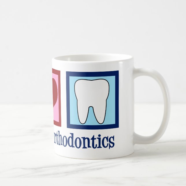 Peace Kärlek Orthodontics Kaffemugg (Höger)