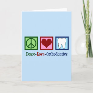 Peace Kärlek Orthodontics Orthodontist Helgdag Car Helgkort