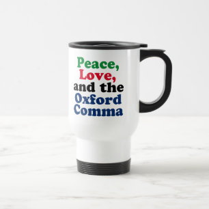 Peace Kärlek Oxford Comma Funny English Grammar Resemugg