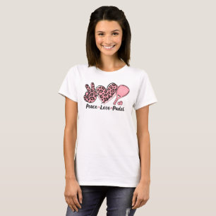 Peace Kärlek Padel Mamma I Kärlek Padel Tennis Wom T Shirt