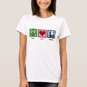 Peace Kärlek Pandas T-shirt