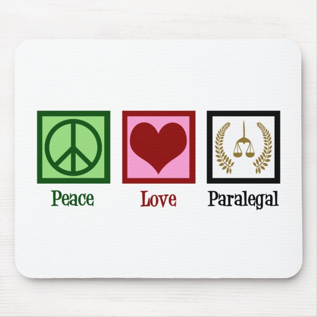 Peace Kärlek Paralegal Musmatta (Framsidan)