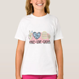 Peace Kärlek Påsk T Shirt