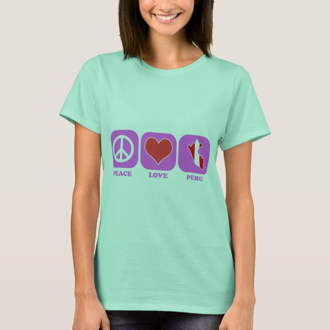 Peace Kärlek Peru Tee (Framsida)