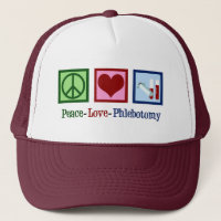 Peace Kärlek Phlebotomy Cute Phlebotomist