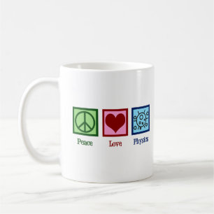 Peace Kärlek Physics Kaffemugg