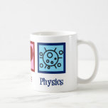 Peace Kärlek Physics Kaffemugg<br><div class="desc">Fredsfysikdesign för Kärlek för en fysiker som kärlek naturvetenskap. En söt vetenskaplig gåva till en fysiklärare eller professor.</div>