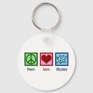 Peace Kärlek Physics Nyckelring