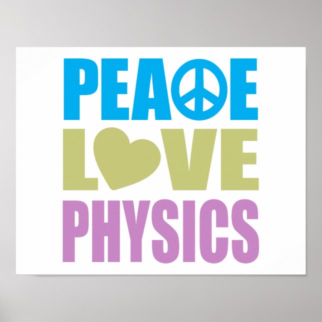 Peace Kärlek Physics Poster (Framsidan)
