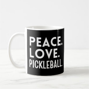 Peace Kärlek Pickleball Kaffemugg