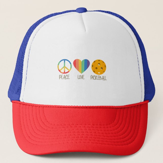 Peace Kärlek Pickleball Keps (Framsida)