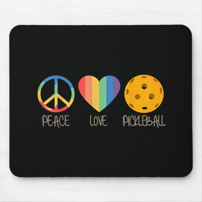 Peace Kärlek Pickleball Musmatta (Framsidan)