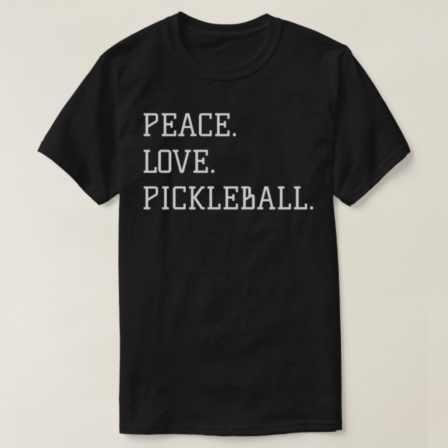 Peace Kärlek Pickleball Pickleball Pickleball coah T Shirt (Design framsida)