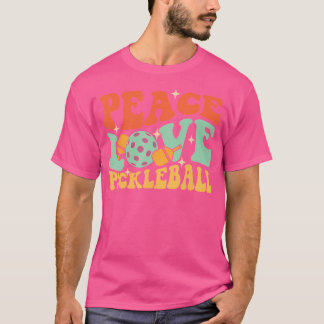 Peace Kärlek Pickleball - Pickleballers Pickleball T Shirt