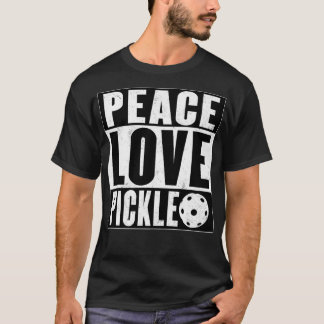 Peace Kärlek Pickleball som nobelpris i Pickleball T Shirt