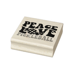 Peace Kärlek Pickleball Stämpel