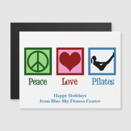 Peace Kärlek Pilates Anpassningsbar jul-Magnet Car