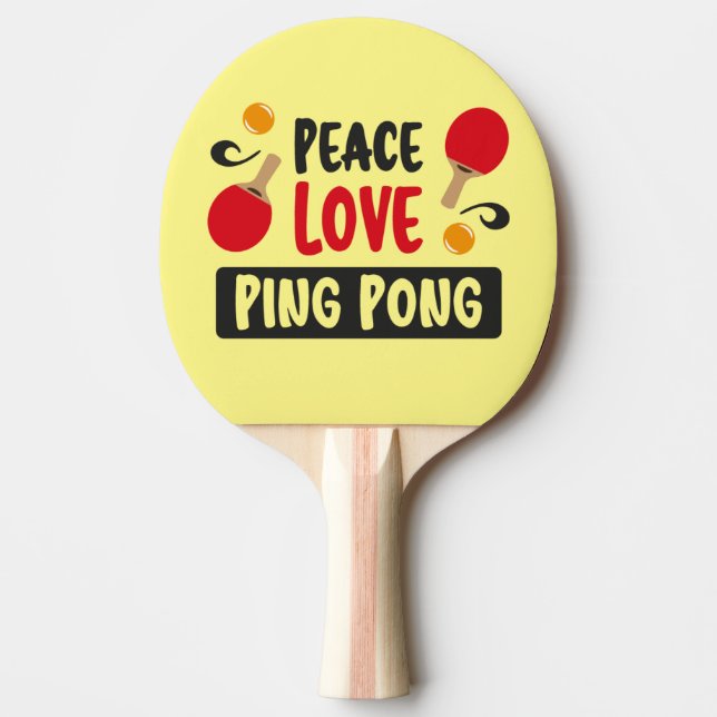 Peace Kärlek Pingisracket (Framsidan)