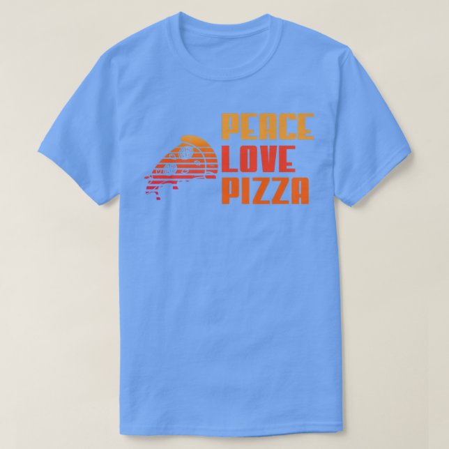 Peace Kärlek Pizza Älskare I Kärlek Pizza Premium  T Shirt (Design framsida)