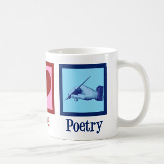 Peace Kärlek Poetry Söt Poet Kaffemugg