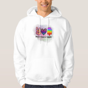 Peace Kärlek Poppin'Tie Dye Push Fidget Leksak Hoodie