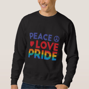 Peace Kärlek Pride Lång Ärmad Tröja