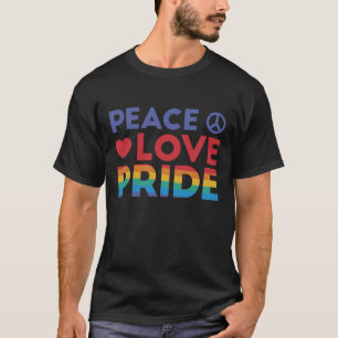 Peace Kärlek Pride T Shirt