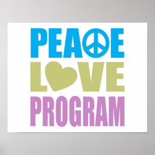 Peace Kärlek-programmet Poster