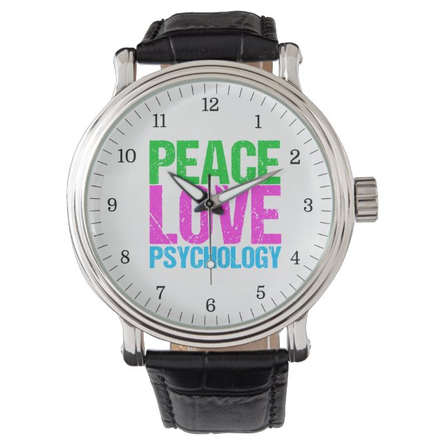 Peace Kärlek Psychology Cute Armbandsur (Framsida)