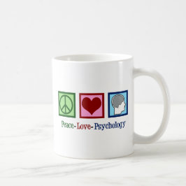 Peace Kärlek Psychology Kaffemugg