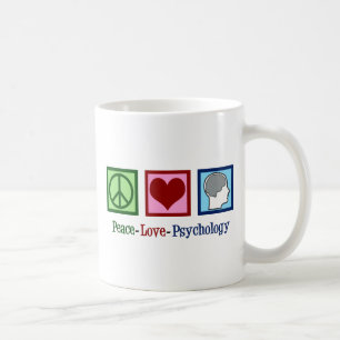 Peace Kärlek Psychology Kaffemugg