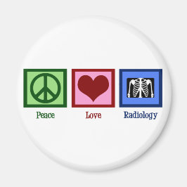 Peace Kärlek Radiology Magnet