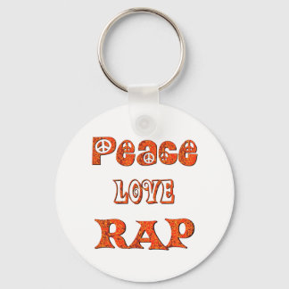 PEACE KÄRLEK RAP NYCKELRING