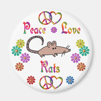 PEACE KÄRLEK RÅTTOR MAGNET