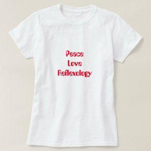 Peace Kärlek Reflexology T-Shirt