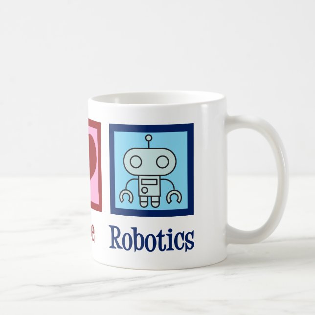 Peace Kärlek Robotics Kaffemugg (Höger)