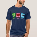 Peace Kärlek-rörsystem T Shirt<br><div class="desc">Cute Peace Kärlek-rörmokerpresenten för en rörmokare som har ett fredstecken,  ett hjärta och en coola- och en droppformad vatten-krydda.</div>