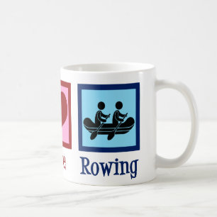 Peace Kärlek Rving Team Cute Crew Rowers Kaffemugg