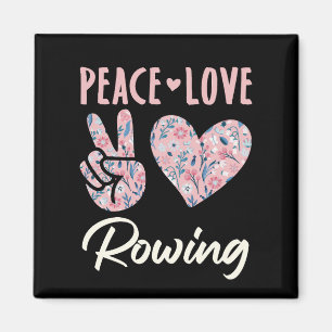 Peace Kärlek Rwing Magnet