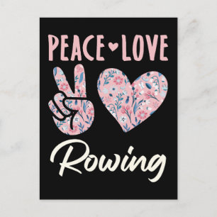 Peace Kärlek Rwing Vykort