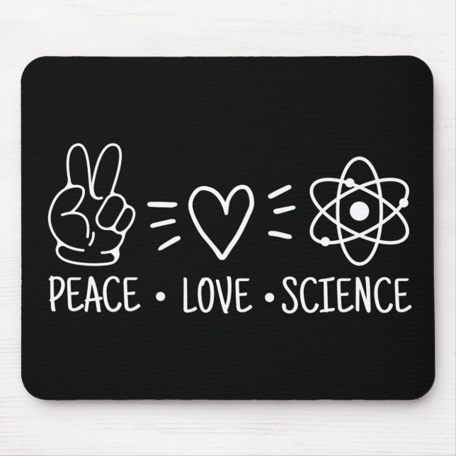 Peace Kärlek Science Musmatta (Framsidan)