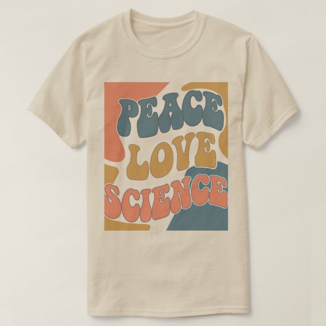 Peace Kärlek Science T Shirt (Design framsida)